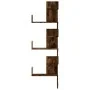 Eck-Wandregal aus geräucherter Eiche 45x45x147 cm von , Regale und Regale - Ref: Foro24-852640, Preis: 54,95 €, Rabatt: %