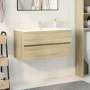 Plywood oak Sonoma 90x38.5x45 cm sink cabinet by , Bathroom furniture - Ref: Foro24-849638, Price: 49,94 €, Discount: %