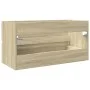 Plywood oak Sonoma 90x38.5x45 cm sink cabinet by , Bathroom furniture - Ref: Foro24-849638, Price: 49,94 €, Discount: %