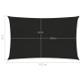 Black HDPE sail shade 160 g/m² 2x4.5 m by vidaXL, Umbrellas - Ref: Foro24-311725, Price: 28,18 €, Discount: %