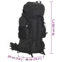 Mochila de senderismo tela oxford negro 80 l de , Mochilas - Ref: Foro24-4009967, Precio: 63,31 €, Descuento: %