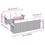 Conjunto de sofá de jardín 8 pcs Negro Poliratán
