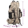 Mochila de senderismo tela oxford marrón camuflaje 100 l de , Mochilas - Ref: Foro24-4009978, Precio: 69,21 €, Descuento: %