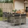 Garten-Essgruppe, 5-teilig, mit grauen Polstern aus synthetischem Rattan. von , Gartensets - Ref: Foro24-3210716, Preis: 301,...
