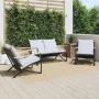 Gartengarnitur mit Kissen, 3-teilig, Schwarz, aus Stahl von , Gartensets - Ref: Foro24-3283637, Preis: 388,85 €, Rabatt: %