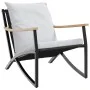 3-piece garden furniture set with black steel cushions by , Garden sets - Ref: Foro24-3283637, Price: 388,85 €, Discount: %