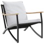 Gartengarnitur mit Kissen, 3-teilig, Schwarz, aus Stahl von , Gartensets - Ref: Foro24-3283637, Preis: 388,85 €, Rabatt: %