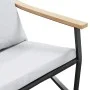 Gartengarnitur mit Kissen, 3-teilig, Schwarz, aus Stahl von , Gartensets - Ref: Foro24-3283637, Preis: 388,85 €, Rabatt: %