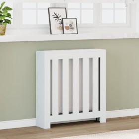 Engineered wood radiator cover in white, 78x20x82 cm. by , Accessories for heating radiators - Ref: Foro24-852726, Price: 48,...
