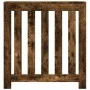 Cubierta de radiador madera ingeniería roble ahumado 78x20x82cm de , Accesorios para radiadores de calefacción - Ref: Foro24-...