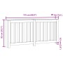 Heizkörperverkleidung aus weißem Holzwerkstoff 175x20x82 cm von , Zubehör für Heizkörper - Ref: Foro24-852753, Preis: 84,10 €...