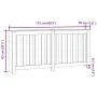 Heizkörperverkleidung aus grauem Sonoma-Ingenieurholz 175x20x82 cm. von , Zubehör für Heizkörper - Ref: Foro24-852758, Preis:...