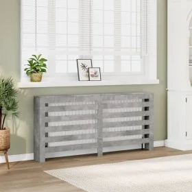 Radiator cover in gray wood concrete 175x20x82 cm by , Accessories for heating radiators - Ref: Foro24-852711, Price: 63,73 €...
