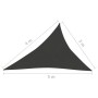 Toldo de vela negro HDPE 160 g/m² 3x4x5 m de vidaXL, Sombrillas - Ref: Foro24-311751, Precio: 32,44 €