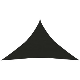 Toldo de vela negro HDPE 160 g/m² 5x5x6 m