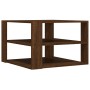 Mesa de centro madera ingeniería roble marrón 59,5x59,5x40 cm de , Mesas de centro - Ref: Foro24-834256, Precio: 38,72 €, Des...
