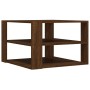 Mesa de centro madera ingeniería roble marrón 59,5x59,5x40 cm de , Mesas de centro - Ref: Foro24-834256, Precio: 38,72 €, Des...