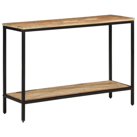 Mesa consola madera maciza de mango rugosa 100x35x70 cm de , Mesas auxiliares - Ref: Foro24-374071, Precio: 105,19 €, Descuen...