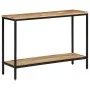 Mesa consola madera maciza de mango rugosa 100x35x70 cm de , Mesas auxiliares - Ref: Foro24-374071, Precio: 105,19 €, Descuen...