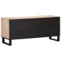 TV-Möbel aus massivem weißem Mangoholz 105x34x46 cm von , CD- und DVD-Speicher - Ref: Foro24-377439, Preis: 86,87 €, Rabatt: %