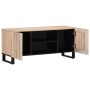 Mueble de TV madera maciza de mango blanco 105x34x46 cm de , Almacenamiento para CD y DVD - Ref: Foro24-377439, Precio: 100,9...