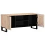 TV-Möbel aus massivem weißem Mangoholz 105x34x46 cm von , CD- und DVD-Speicher - Ref: Foro24-377439, Preis: 86,87 €, Rabatt: %
