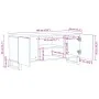 TV-Möbel aus massivem weißem Mangoholz 105x34x46 cm von , CD- und DVD-Speicher - Ref: Foro24-377439, Preis: 86,87 €, Rabatt: %