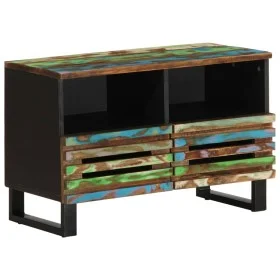 Massives TV-Möbel aus Akazienholz, 70x34x46 cm. von , CD- und DVD-Speicher - Ref: Foro24-377445, Preis: 66,55 €, Rabatt: %