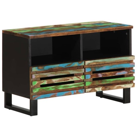 Massives TV-Möbel aus Akazienholz, 70x34x46 cm. von , CD- und DVD-Speicher - Ref: Foro24-377445, Preis: 67,14 €, Rabatt: %