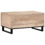 Massiver Couchtisch aus weißem Mangoholz 80x51x40 cm von , Couchtisch - Ref: Foro24-377464, Preis: 85,60 €, Rabatt: %