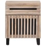 Solid white mango wood bedside table 50x34x60 cm by , Nightstands - Ref: Foro24-377479, Price: 59,10 €, Discount: %