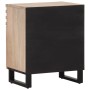 Solid white mango wood bedside table 50x34x60 cm by , Nightstands - Ref: Foro24-377479, Price: 59,10 €, Discount: %