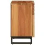 Mesita de noche madera maciza mango marrón 50x34x60 cm de , Mesitas de noche - Ref: Foro24-377493, Precio: 69,03 €, Descuento: %