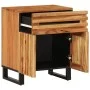 Mesita de noche madera maciza mango marrón 50x34x60 cm de , Mesitas de noche - Ref: Foro24-377493, Precio: 69,03 €, Descuento: %