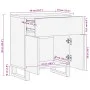 Mesita de noche madera maciza mango marrón 50x34x60 cm de , Mesitas de noche - Ref: Foro24-377493, Precio: 69,03 €, Descuento: %