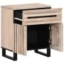 Massiver Nachttisch aus grobem Mangoholz 50x34x60 cm von , Nachttische - Ref: Foro24-377491, Preis: 60,51 €, Rabatt: %
