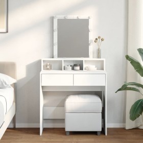 Dresser with white LED lights 80x41x144.5 cm by , Bedroom Dressers - Ref: Foro24-848178, Price: 129,30 €, Discount: %