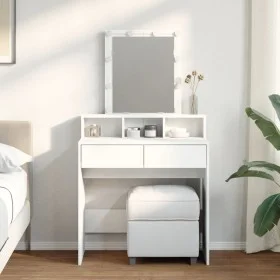 Dresser with white LED lights 80x41x144.5 cm by , Bedroom Dressers - Ref: Foro24-848178, Price: 127,03 €, Discount: %