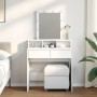 Tocador con luces LED blanco 80x41x144,5 cm de , Tocadores para dormitorios - Ref: Foro24-848178, Precio: 133,25 €, Descuento: %