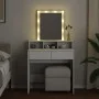Dresser with white LED lights 80x41x144.5 cm by , Bedroom Dressers - Ref: Foro24-848178, Price: 127,03 €, Discount: %