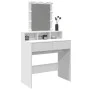 Schminktisch mit LED-Lichtern weiß 80x41x144,5 cm von , Schlafzimmerkommoden - Ref: Foro24-848178, Preis: 127,03 €, Rabatt: %