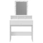 Dresser with white LED lights 80x41x144.5 cm by , Bedroom Dressers - Ref: Foro24-848178, Price: 127,03 €, Discount: %