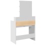 Tocador con luces LED blanco 80x41x144,5 cm de , Tocadores para dormitorios - Ref: Foro24-848178, Precio: 133,25 €, Descuento: %