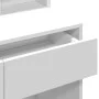 Schminktisch mit LED-Lichtern weiß 80x41x144,5 cm von , Schlafzimmerkommoden - Ref: Foro24-848178, Preis: 127,03 €, Rabatt: %