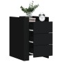 Engineered wood black bedside table 45x50x65 cm by , Nightstands - Ref: Foro24-848305, Price: 91,73 €, Discount: %