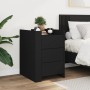 Engineered wood black bedside table 45x50x65 cm by , Nightstands - Ref: Foro24-848305, Price: 91,73 €, Discount: %