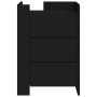 Nachttisch aus schwarzem Ingenieurholz 45x50x65 cm von , Nachttische - Ref: Foro24-848305, Preis: 91,62 €, Rabatt: %