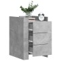 Engineered wood gray concrete bedside table 45x50x65 cm by , Nightstands - Ref: Foro24-848307, Price: 89,87 €, Discount: %