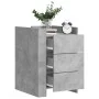 Engineered wood gray concrete bedside table 45x50x65 cm by , Nightstands - Ref: Foro24-848307, Price: 88,49 €, Discount: %