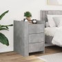 Engineered wood gray concrete bedside table 45x50x65 cm by , Nightstands - Ref: Foro24-848307, Price: 89,87 €, Discount: %